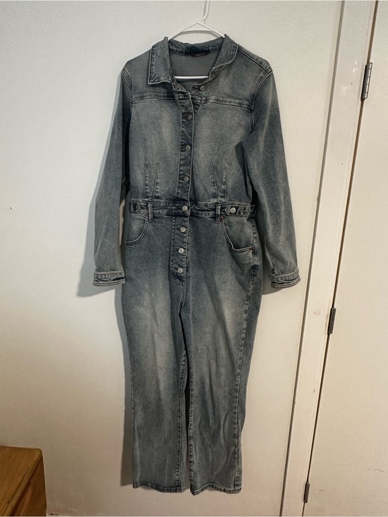 Free People Denim - Women’s Denim Jumpsuit